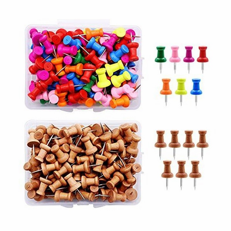 0pcs 画鋲 押しピン 木製プッシュピン クリエイティブな装飾画びょう プッシュピン 留め具 掲示板用 ポスター 写真 地図 カレンダー固定に 通販 Lineポイント最大0 5 Get Lineショッピング
