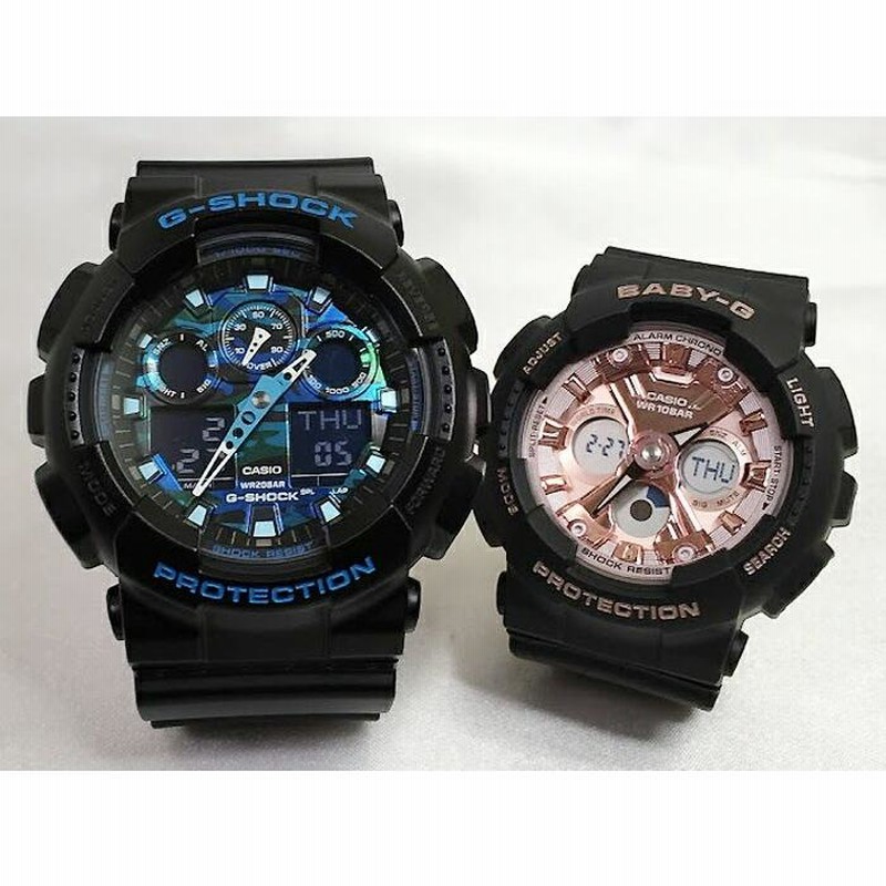 恋人達のGショック ペアウオッチ カシオ G-SHOCK BABY-G GA-100CB-1AJF ...