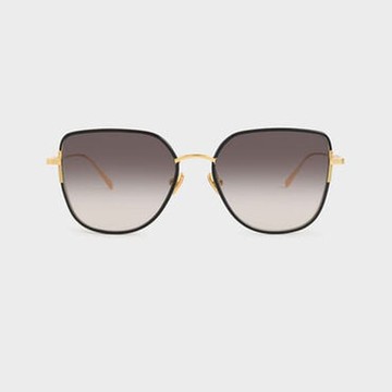 拼接蝴蝶框墨鏡