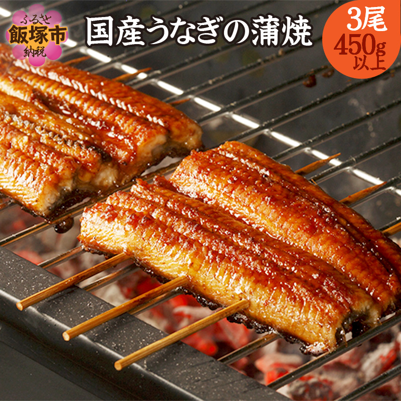 国産うなぎの蒲焼き(3尾)