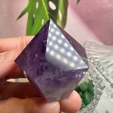 天然水晶 紫水晶柱2號106公克💜紫水晶柱 權杖紫水晶柱 骨幹水晶柱 紫水晶 紫黃水晶柱 禮品送禮 收藏級 可加購消磁盆
