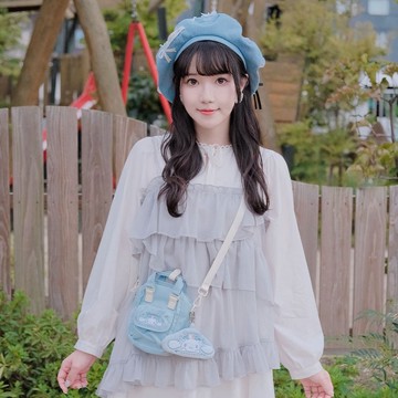 【DOUGHNUT】側背包 6.5吋 大耳狗喜拿 斜背包 手機包 防潑水 CNR