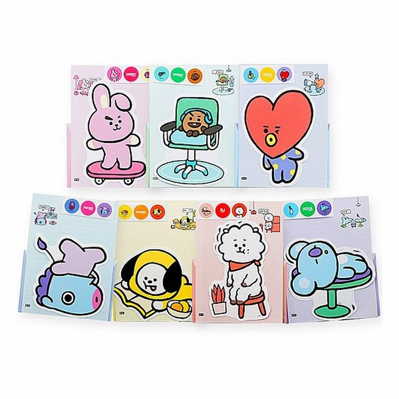 Bt21 キャラクター形便箋 レターセット 1弾 韓国文具 文房具 手紙 メッセージ かわいい 防弾少年団 公式 通販 Lineポイント最大0 5 Get Lineショッピング