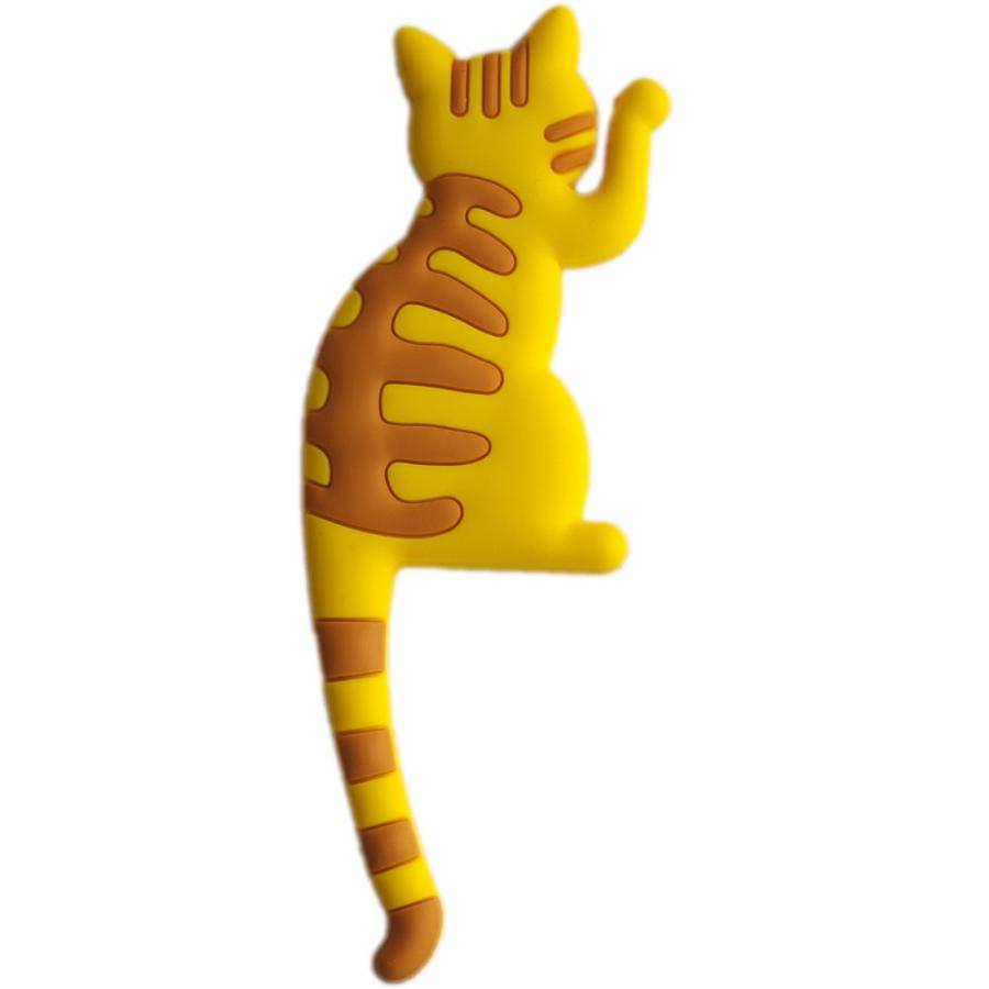 マグネットフック　Cat tail　フック （ ネコ 猫 ねこ 鍵フック 小物フック キーフック 三毛猫 グッズ 冷蔵庫フック 磁石 マグネット コンパクト収納 ）