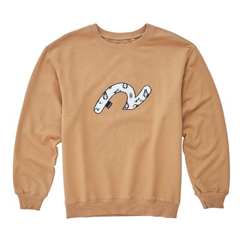 5th STREET｜女裝｜黑熊毛巾繡袋花長袖T恤｜卡其