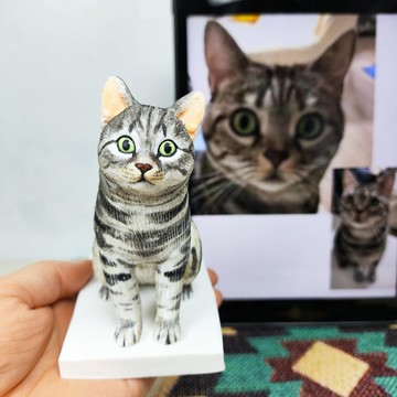 【客製化3D寵物紀念公仔】訂製手作似顏繪肖像狗狗貓咪毛小孩娃娃