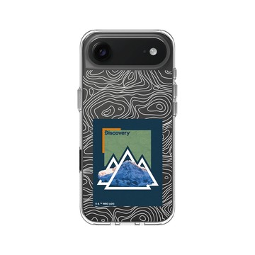 iPhone Air Clear Case（相機按鈕） 透明 - Discovery - 山的紋路