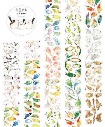 歪畫的鳥/PET/8CM/190cm 1circle