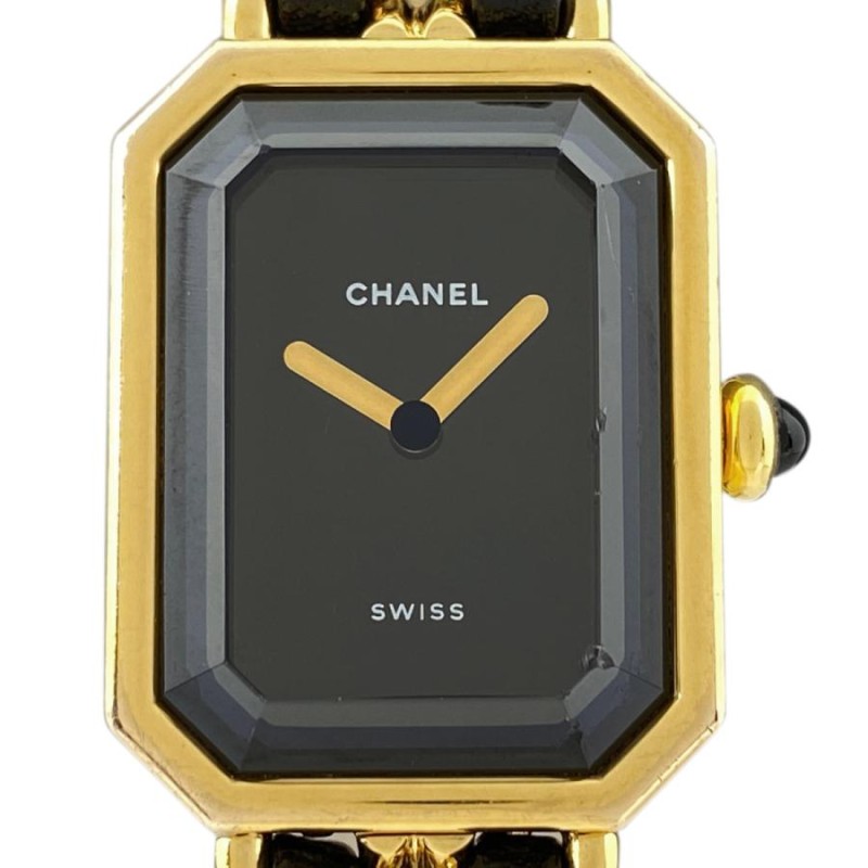 シャネル CHANEL プルミエール Mサイズ H0001 腕時計 SS レザー