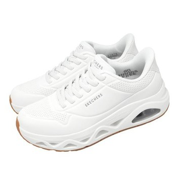 Skechers 休閒鞋 Uno Glide-Step Slip-Ins 男鞋 白 氣墊 膠底 183420WHT