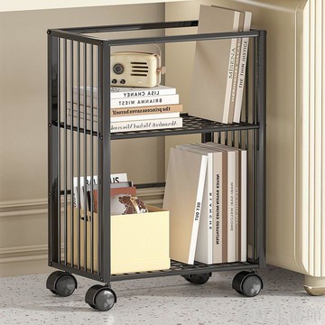 桌下書架落地置物架客廳雜志儲物展柜家用書房學生文具書本收納箱