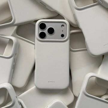 APIOU 雲舞白 iPhone 17 16 15 磁吸全包油蠟皮革防摔保護殼