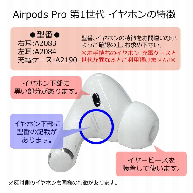 第1世代 左耳のみ Apple AirPods Pro 片耳 純正 MLWK3J/A 2021年モデル 国内正規品 単品 L 箱 説明書無し  エアポッズ アップル ワイヤレスイヤホン | LINEブランドカタログ