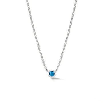 Cobalt Blue Round Dewdrop Pendant