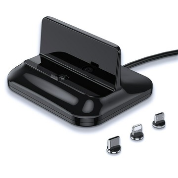 磁吸充電底座手機支架三合一適用于安卓TYPE-C數據線廠家【北歐家居生活】