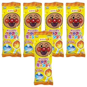 FUJIYA 不二家 麵包超人棒棒糖 隨機口味  8g  5包