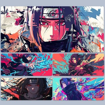 宇智波高顏值滑鼠墊加厚耐磨款 電腦辦公防滑桌墊 加大鍵盤保護桌面墊