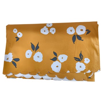 Homely Zakka 北歐繁花印花桌巾 PVC材質  180 x 140cm  梔子花  1個