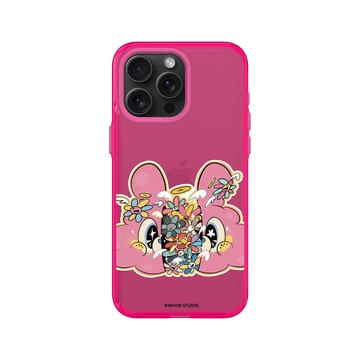 iPhone 15 Pro Max Clear 粉漾桃 - WHON STUDIO 緩緩 - 花奔