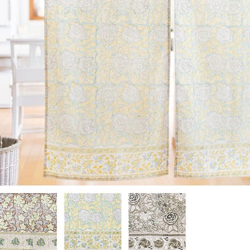 【預訂】印度製 木版印刷花朵門簾