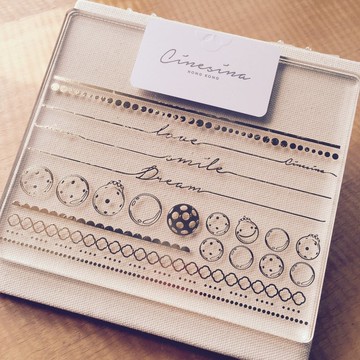 Not Real Tattoo 金色 紋身貼 - CLASSICO "波波點玻璃波" 經典系列/ 金屬 紋身貼紙