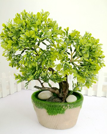 仿真綠植物松針樹松草發財樹小盆栽田園家居綠色小盆景辦公室擺件