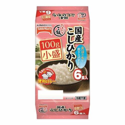 テーブルマーク たきたてご飯 国産こしひかり小盛6食 100g×6 ×8 メーカー直送