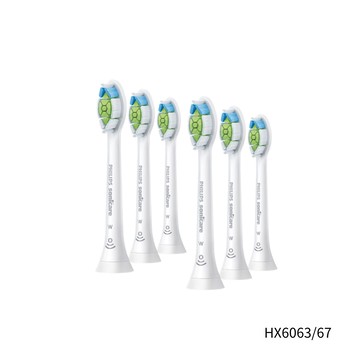 飛利浦智能鑽石標準型刷頭-白HX6063/67