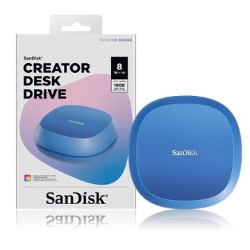 SanDisk Creator Desk Drive 桌上型 SSD 8TB 讀取速度高達 1000MB/s