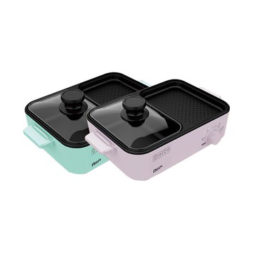 【AGiM法國阿基姆】二用電燒烤爐 火鍋 燒烤 兩用爐 一機多用 可水洗 法國品牌 小資首選 小烤爐【JC科技】