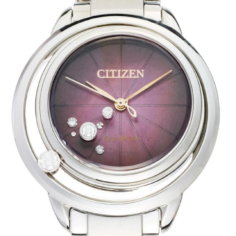 飯能本店］CITIZEN シチズン エル アークリーコレクション 5P ダイヤモンド 2020購入品 EW5529-55W 腕時計 レディース  DH65034 | LINEブランドカタログ