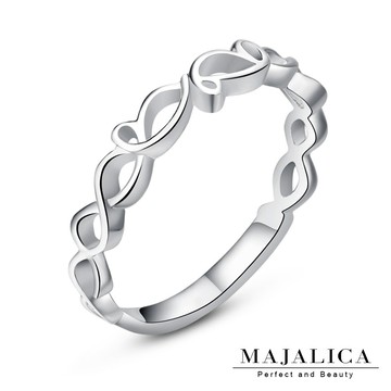【Majalica】925純銀戒指．甜蜜花冠．防小人尾戒