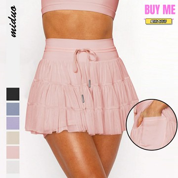 【防走光神器】安全褲 百褶裙 半身裙 網紗裙 短裙 夏季裙 高腰顯瘦 可調節繫帶 內搭外穿 夏季必備