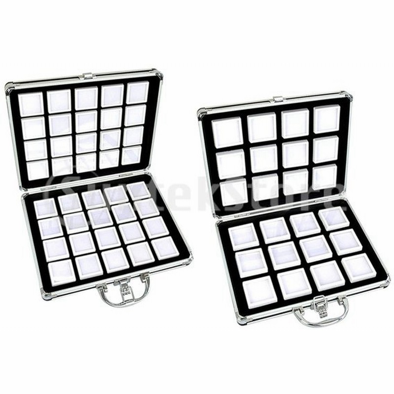 ルースケース 収納トレイ ダイヤモンドケース 宝石入れ 小分けケース 透明 アルミケース 2サイズ 通販 Lineポイント最大0 5 Get Lineショッピング