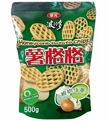 [COSCO代購5] D117731 華元薯格格酸奶洋蔥口味 500公克