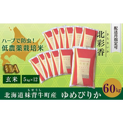 ふるさと納税 北海道 妹背牛町 B060 令和５年産 妹背牛産新米玄米60kg〈一括〉2月発送