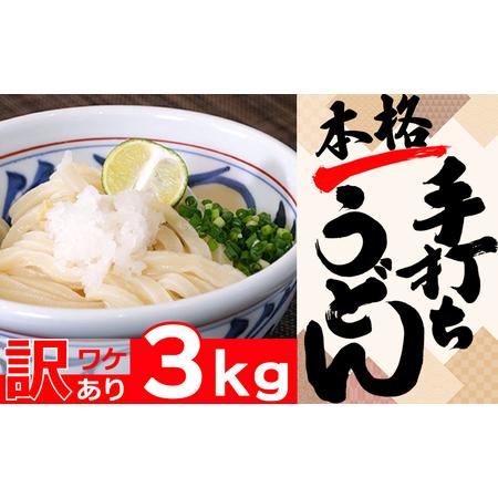 ふるさと納税 本格手打ちうどん(冷凍)　約3kg（16人前）[0010-0266]  千葉県鴨川市