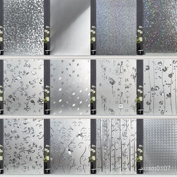 窗戶玻璃貼紙防走光磨砂衛生間防窺視透光不透明浴室門貼膜窗花紙 GZLF
