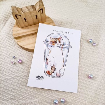 ME183-e08_我紙在乎你百喵萌(結界系列)明信片_postcard