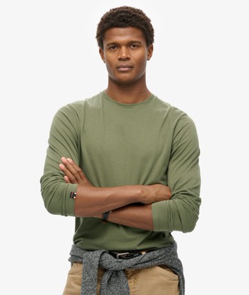 Superdry Men's Classic Essential Top Green Size: M