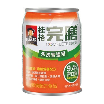 Quaker 完膳營養素低蛋白配方 未洗腎適用 237mlx24瓶/箱(1箱+贈2瓶)
