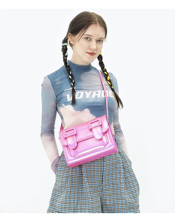 MERIMIES 劍橋包 斜背包 | 彩虹鐳射粉