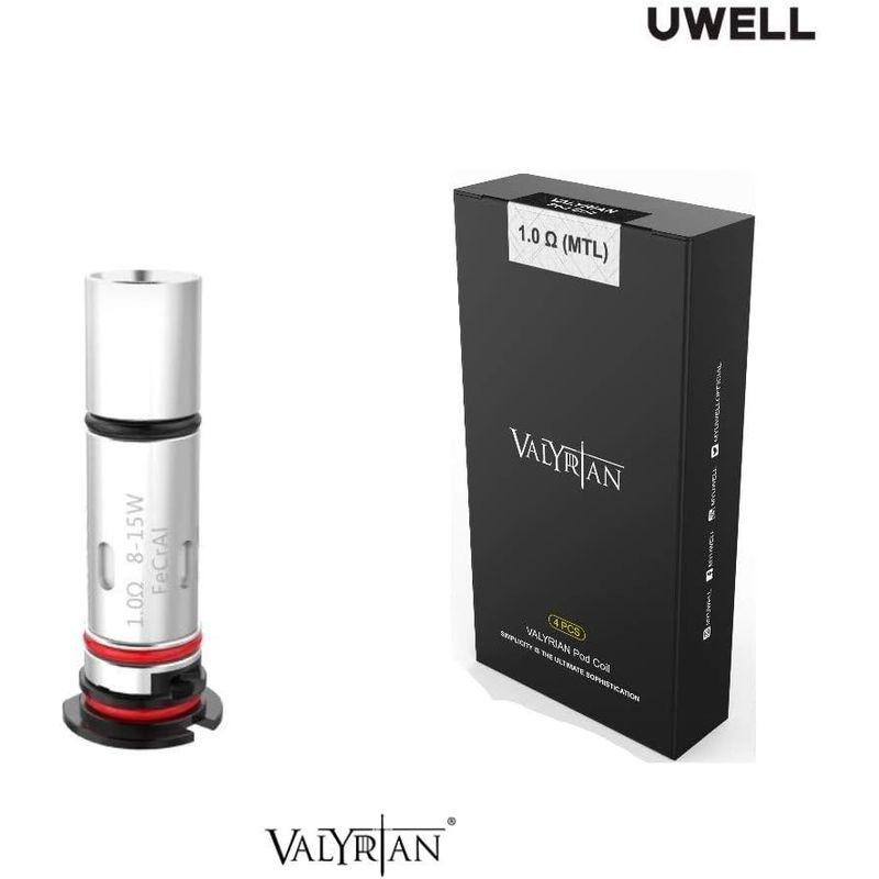 UWELL Valyrain  Valyrain SE Pod Systerm 電子タバコの交換用ポッドコイル 4個パック メッシュコイル（