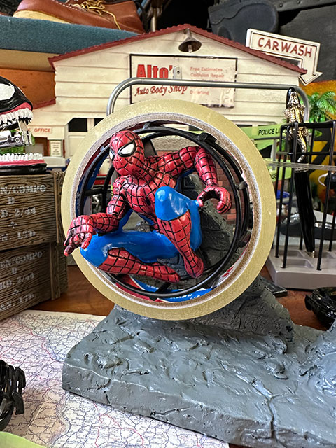 マーベル　スパイダーマン　テープディスペンサー ■ アメリカン雑貨 アメリカ雑貨 テープカッター