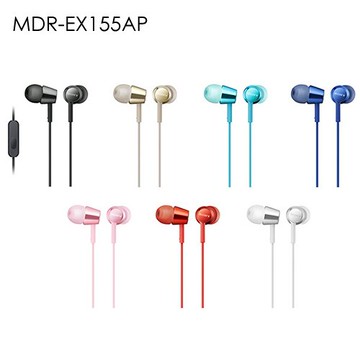 SONY MDR-EX155AP 入耳式耳機 支援全系列智慧手機