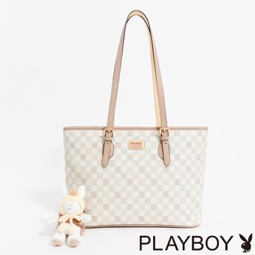 PLAYBOY - 托特包  Wool & Whimsy系列 - 卡其色
