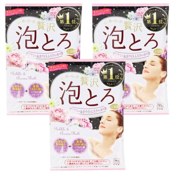 COW STYLE 牛乳石鹼 奢侈泡泡入浴劑 芍藥麝香 30g 3包