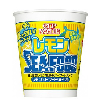 【江戶物語】 Nissin 日清食品 杯麵  夏日檸檬海鮮風味 73g 中碗 泡麵 海鮮杯麵 期間限定 日本原裝進口