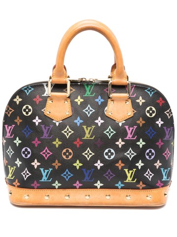 Louis Vuitton Pre-Owned - x Takashi Murakami Alma MM tote bag - women - Leather/Canvas - One Size - Black