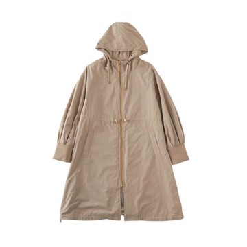 日單春秋 連帽 收腰 休閑 中長款風衣 外套9M